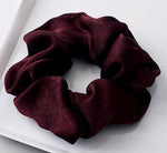 Sweet Dreams Satin Scrunchie in Wine